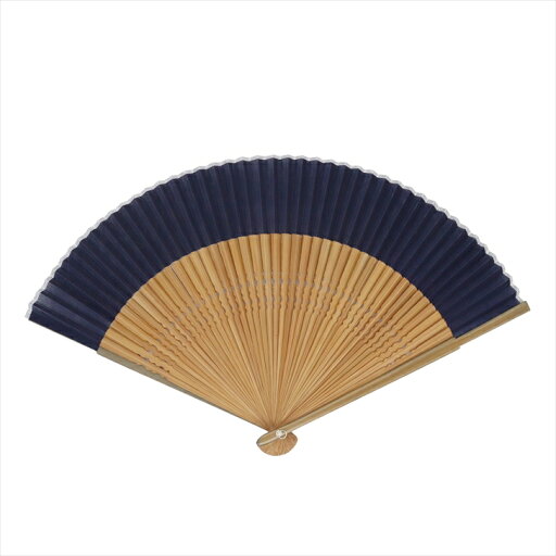 Ripple FAN 無地短地綿扇子 23cm ネイビー 雑貨扇子 和柄 浴衣 和装 扇子 せんす センス 団扇 和風 和服 甚平 かっこいい おしゃれ オシャレ メンズ 大人 男性用 紳士用 外国人が喜ぶ プレゼント ギフト 男性プレゼント お祝い お土産 海外 日本 和雑貨 和小物
