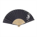Ripple FAN メンズ扇子 23cm 鯉 黒 雑貨扇子 和柄 浴衣 和装 扇子 せんす センス 団扇 和風 かっこいい おしゃれ 和服 甚平 オシャレ メ...