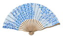 Ripple FAN 波骨布扇子 21cm 和小花 青 雑貨扇子 和柄 浴衣 和服 和装 扇子 せんす センス 団扇 和風 かわいい 可愛い おしゃれ オシャレ...