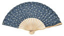 Ripple FAN 波骨布扇子 21cm 桜/麻の葉 紺茶 雑貨扇子 和柄 浴衣 和服 和装 扇子 せんす センス 団扇 和風 かわいい 可愛い おしゃれ オ...