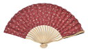 Ripple FAN 波骨布扇子 21cm 桜/麻の葉 紅黒 雑貨扇子 和柄 浴衣 和服 和装 扇子 せんす センス 団扇 和風 かわいい 可愛い おしゃれ オ...