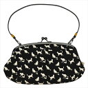 Ripple ZAKKA 2WAY ショルダー がま口 バッグ ネコ ブラック がま口ショルダーバック がま口バッグ がま口 バッグ ショルダーバッグ レディース 女性 がまくち かわいい おしゃれ