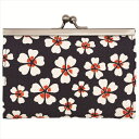 Ripple ZAKKA がま口ジャバラカードケース がま口 和柄 小桜 紺 9枚入る カードケース レディース 女性 かわいい おしゃれ 和雑貨 和小物 ファッション 日本製 ちりめん 生地 外国人が喜ぶ お土産 海外 日本