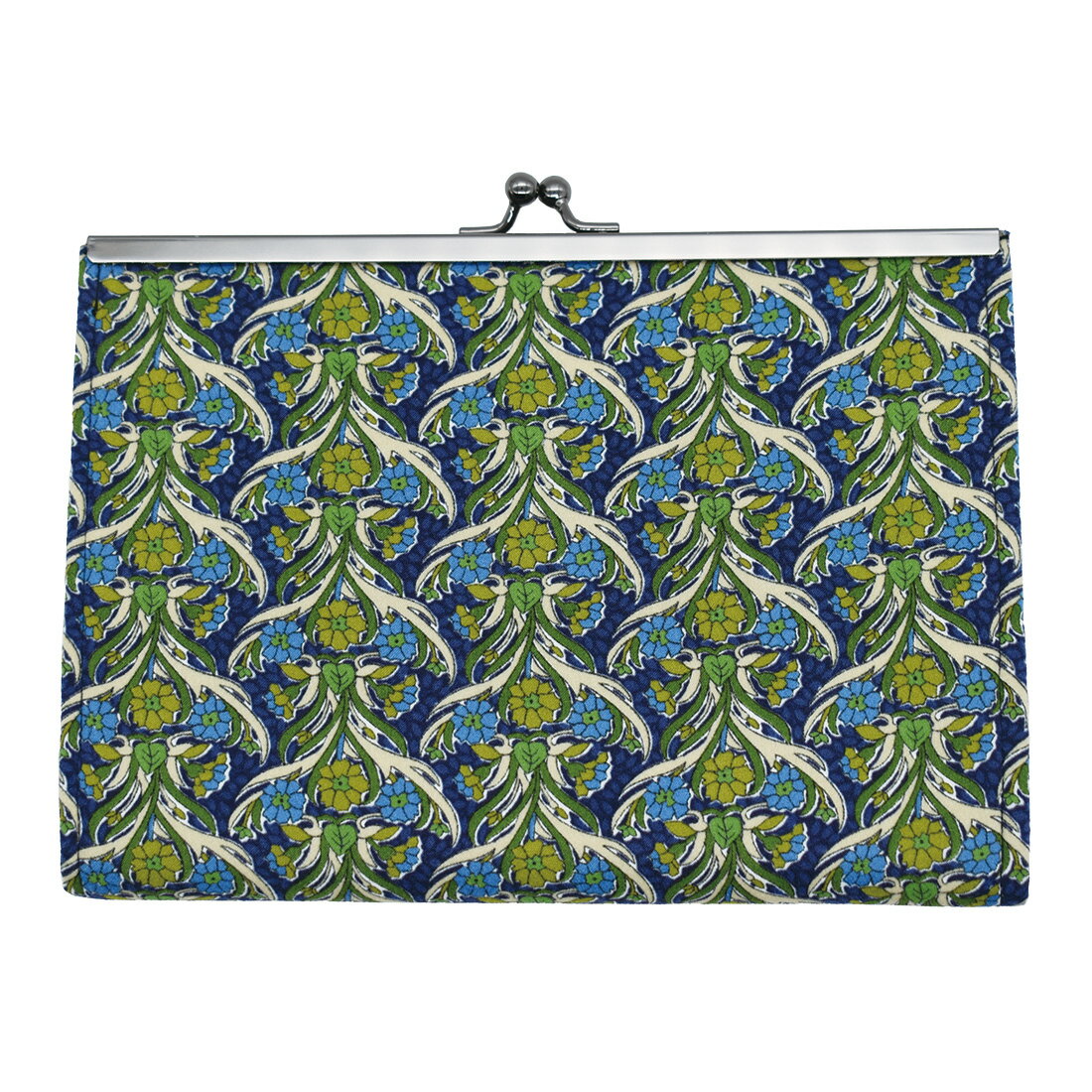 Ripple ZAKKA がま口ジャバラマルチケース Ruby ブルー がま口 和柄 4ポケット レディース 女性 かわい..