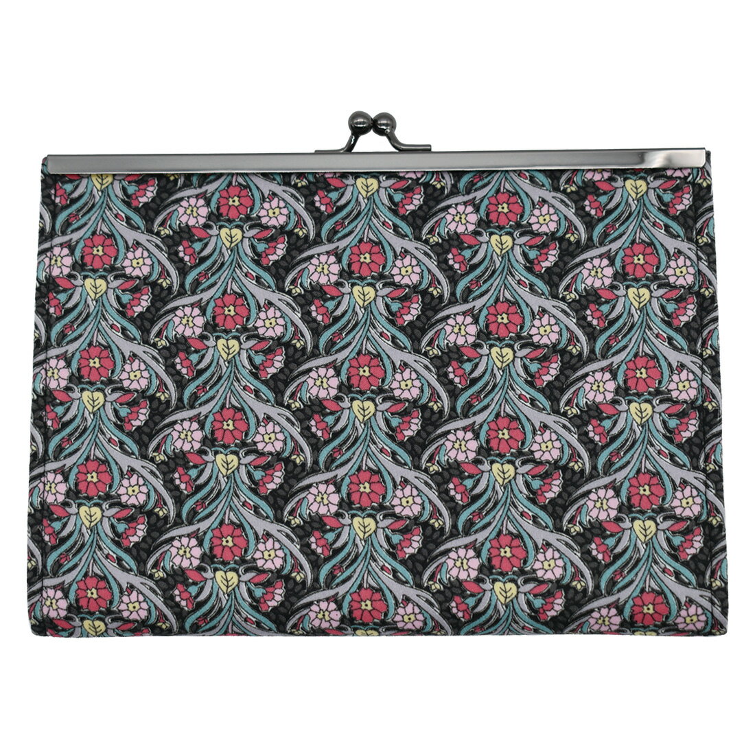 Ripple ZAKKA がま口ジャバラマルチケース Ruby ブラック がま口 和柄 4ポケット レディース 女性 かわ..