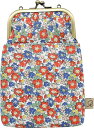 Ripple ZAKKA LIBERTY 2WAY スマホショルダー がま口 バッグ リバティ 花柄 レッド がま口ポシェット がま口ショルダーバック がまぐちバッグ 縦型 スマホバック がまぐちポーチ スマホポーチ スマホバッグ ショルダーバッグ レディース 女性 がまくち かわいい おしゃれ(4)