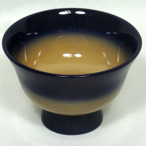 輪島塗（酒器）ぐい呑み 紫ぼかし/白