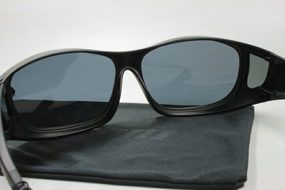 コンキーグラス工房の【廃盤品・廃色品 30%OFF】BOUCHE ブーシュ 偏光サングラス OVER GLASS MATT BLK/SMK｜アングル3