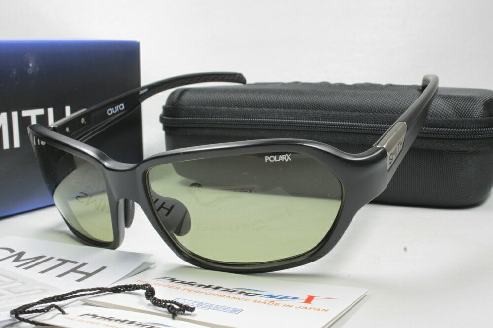 SMITH スミス 偏光サングラス ACTION POLAR SERIES Aura オーラ 207700410 Matte Black X-Light Gre...