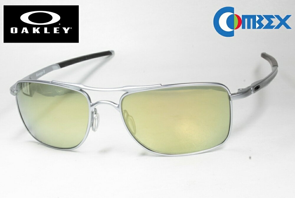 オークリー OAKLEY GAUGE8 ゲージ OO4124-04 コンベックス 偏光 103グリーン ゴールドミラー