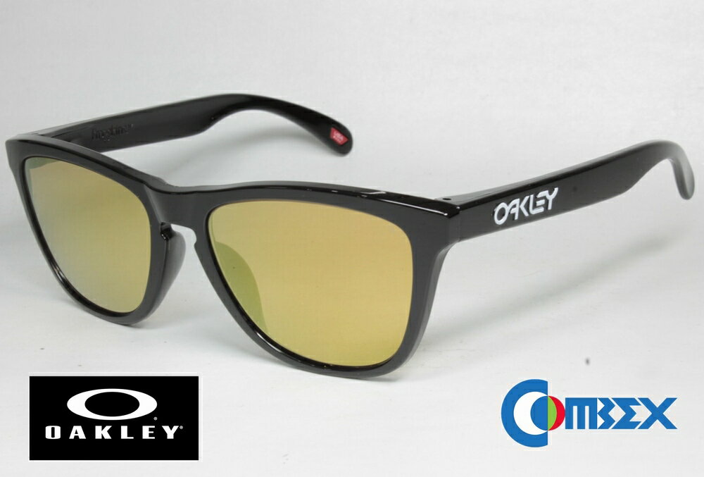 オークリー OAKLEY FROGSKINS (A) フロッグスキン アジアンフィット OO9245 POLISHED BLACK コンベックス 偏光 106オレンジ ゴールドミラー