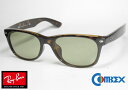 レイバン Ray-Ban NEW WAYFARER ニューウェイファーラ アジアンフィット RB2132F 902L 55 コンベックス 偏光 103グリーン ハード