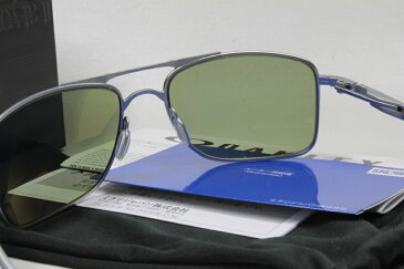 オークリー サングラス カスタム偏光 OAKLEY GAUGE ゲージ 8 OO4124-04 / COMBEX コンベックス Polawing SPX103 MR1.60 (HMM)8CシューターグリーンGOLミラー