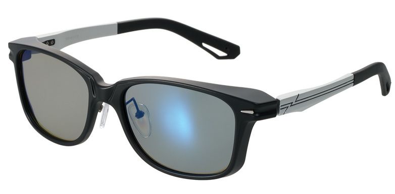 FRAME COLOR MATTE BLACK/ SILVER FRAME MATERIAL ナイロン&βチタン&アルミニウム FRAME SIZE 56□19-150（58x45) LENS COLOR TRUEVIEW SPORTS/ BLUE MIRROR LENS MATERIAL TALEX（タレックス）CR-39偏光レンズ LENS COAT ハードマルチミラーコート LENS CURVE 4カーブ DETAIL 素材の美学と遮光性が融合する洗練の表情 4カーブの光学特性を活かした精度の高い設計で、ナチュラルな視界を追求。フレームラインを整え、顔に沿う自然なシルエットで掛けやすい形状。素材やパーツの組み合わせで、軽さと安定感を両立する設計。 ------------------------------- 【お届けについて】 在庫商品につき　営業日において15時までに決済完了となったご注文は、即日（当日）出荷が可能です。 また、エリアによって【翌日お届け】となります。 ご注意下さい ※楽天市場の決済には40分程度必要となります。（14時30分頃が確実です） ※在庫数は他のモール（ヤフーショップ・WEBサイト）と共通となります。 少数在庫の場合、在庫更新時間により在庫切れ表示が遅れる場合があります。