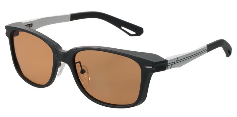 Zeque ゼクー ZEAL ジールオプティクス 偏光 サングラス Sherry F-2283 MATTE BLACK/ SILVER LUSTER ORANGE