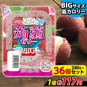  こんにゃくゼリー こんにゃくパーク ぷるぷる食感蒟蒻ゼリーBIG ライチ こんにゃく デザート まとめ買い 低カロリー 低糖質 カロリーオフ 蒟蒻ゼリー ダイエット ゼリー 群馬県産 大容量 ダイエット 置き換え ヨコオデイリーフーズ (280g*36個入*1箱)