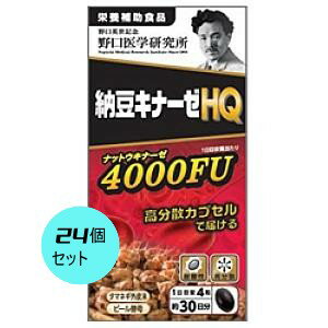 【24個セット】【野口医学研究所】納豆キナーゼHQ 120粒 4000FU 栄養補助食品 24個セット 日本製正規品
