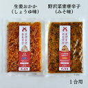 まぜまぜおむすび2個セット「生姜おかか×野沢菜青唐辛子」 木の花屋 長野県産 国産 混ぜご飯の素 1合用 漬物 ご飯のお供 おにぎりの素 お試し 誕生日プレゼン...
