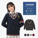 男女兼用 エンブレム付き スクールセーター(全3色) 高校 学生 私服 スクール ニット 高校生 中学生 学生 学校 通学 女子 男子 人気 ブランド 入学 高校 中学 スクール 女子高生 制服専門 学生服 メンズ
