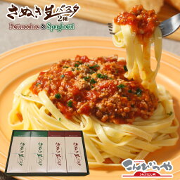 【送料無料】【本場讃岐うどん製法】さぬき生パスタ フェットチーネ4箱(8人前)＆スパゲッティ4箱(8人前) 合計16人前セットお歳暮 お中元 敬老の日 母の日 父の日 内祝い 贈り物 御中元 ギフトに 敬老の日 プレゼント 【あす楽対応】【楽ギフ_包装】