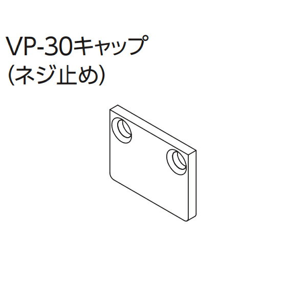 ピクチャーレール VP-30用 VP-30キャップ （シルバー） 1コ 【タチカワピクチャーレール追加部品】