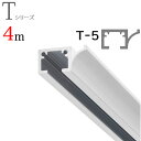 ピクチャーレール T-5(T5) 4m 天井付けセット フック2個付き ホワイト TOSO トーソー