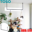ハンギングバー TOSO H-2 天井付 Cタイプセット W900mm×H170mm (幅90cm×高さ17cm) トーソー アイアンバー風 物干しバー 部屋干...