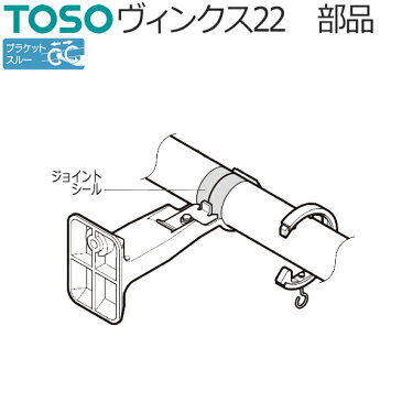 カーテンレール ヴィンクス22 ブラケットスルー部品 ジョイントシール 1枚 TOSO