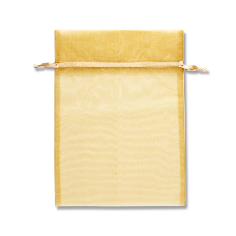 Rakuten - 【ネコポス対応/2束まで送料270円】オーガンジーバッグ　平袋タイプ　LL　ゴールド（GD）　10枚