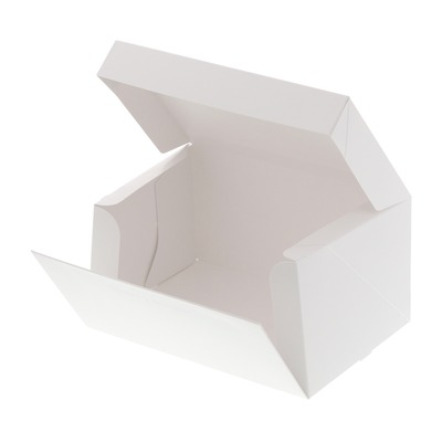HEIKO 箱 サイドオープンケーキ箱 3号 白 ケーキ6個用 10枚 1
