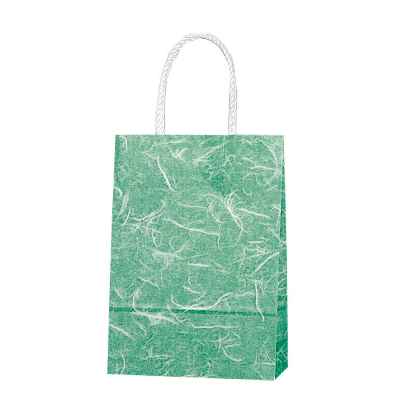 HEIKO 紙袋 スムースバッグ 18-07 雲竜 緑 25枚