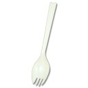 【1束までヤマト運輸宅急便コンパクト対応】HEIKO プラスチックフォークスプーン 16cm アイボリー (個包装) 100本