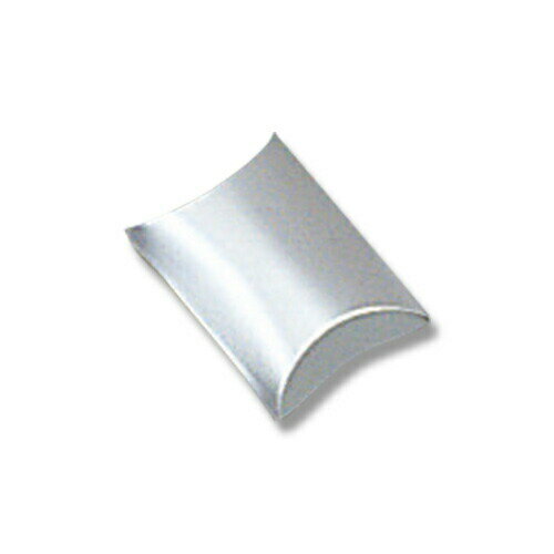 【ネコポス/6束まで送料270円】HEIKO 箱 ギフトボックス AX型(ピローボックス) AX−3 銀 10枚