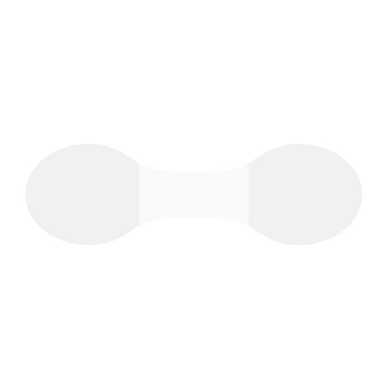 【ネコポス/20束まで送料270円】HEIKO 業務用 タックラベル(シール) メガネシール 透明 450片