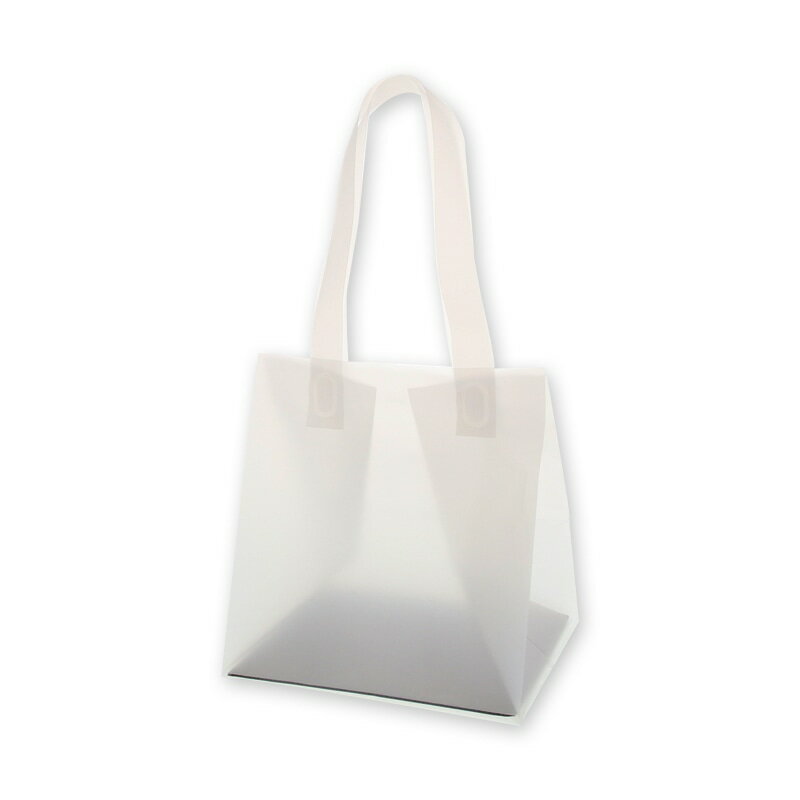 HEIKO 手提げポリ袋 ポリチャームバッグ WSS ナチュラル 厚み0.05mm 表記入 20枚