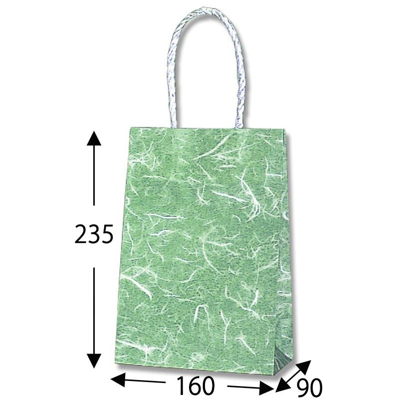 HEIKO　紙袋　スムースバッグ　16−2　雲竜　緑　25枚