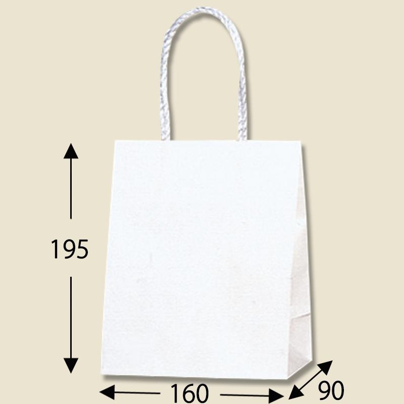 HEIKO　紙袋　スムースバッグ　16−09　白無地　25枚 1