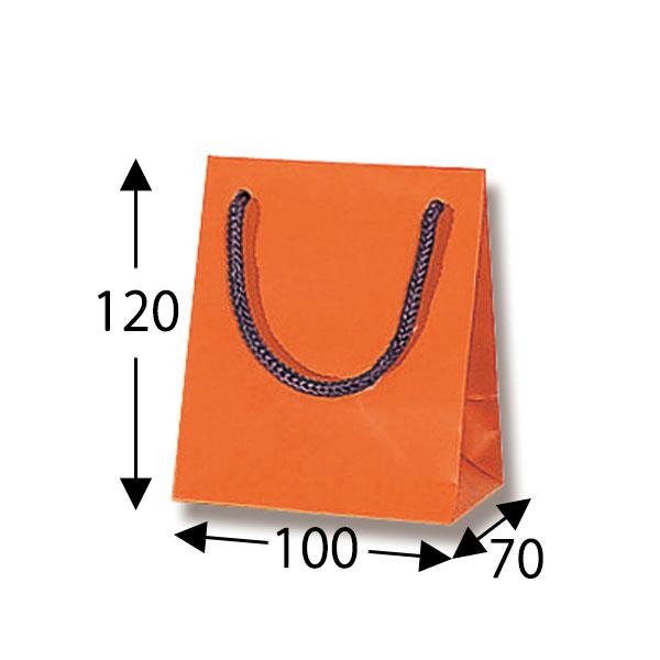 【2束までヤマト運輸宅急便コンパクト対応】HEIKO 手提袋 ブライトバッグ T−5 Dオレンジ(マットPP貼り) 10枚