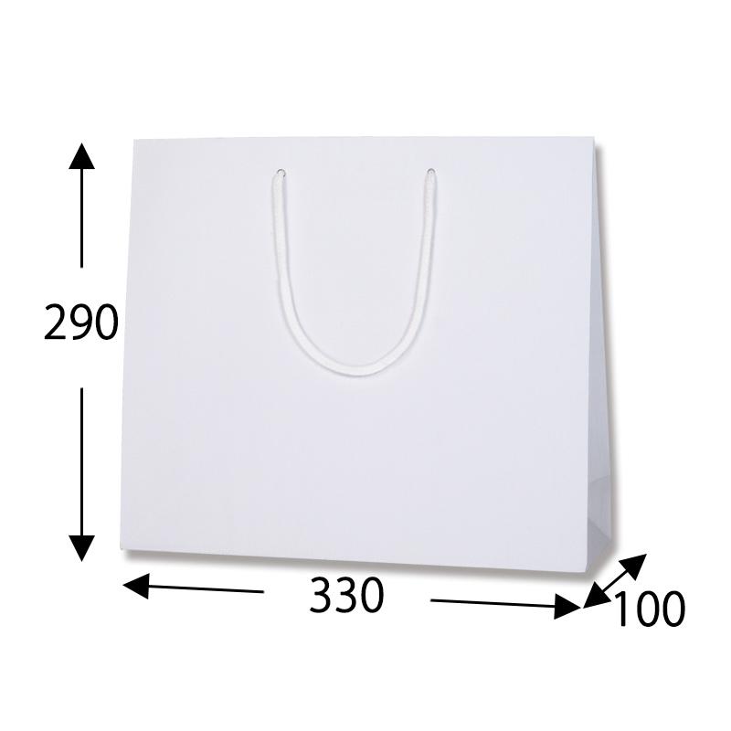 HEIKO　紙袋　プレーンチャームバッグ　3才　スノーホワイト　10枚