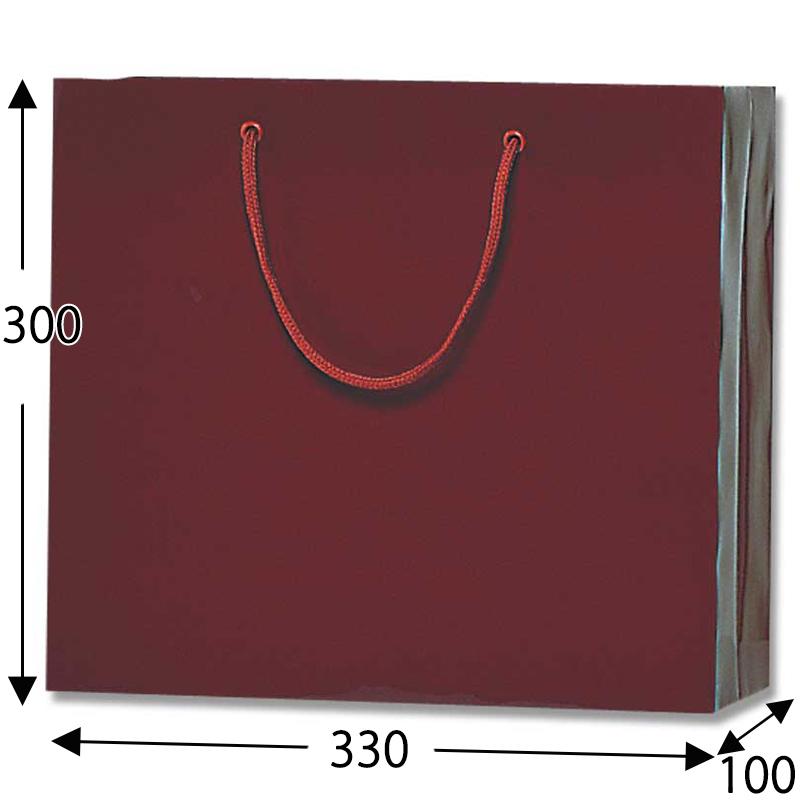 HEIKO 紙袋 ブライトバッグ GM エンジ 10枚