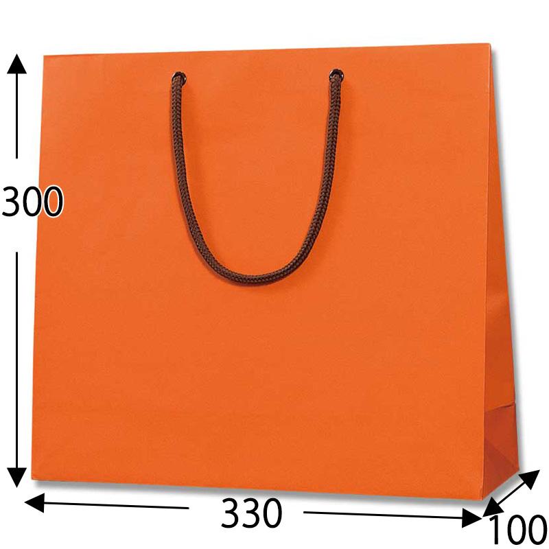 HEIKO　紙袋　ブライトバッグ　GM　DオレンジMT（マットPP貼り）　10枚