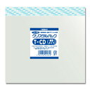 【ネコポス/4束まで送料270円】HEIKO OPP袋 クリスタルパック T−CD(縦型) (テープ付き) 100枚