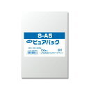 【ネコポス/3束まで送料270円】OPP袋 ピュアパック S16−22.5(A5用) 100枚