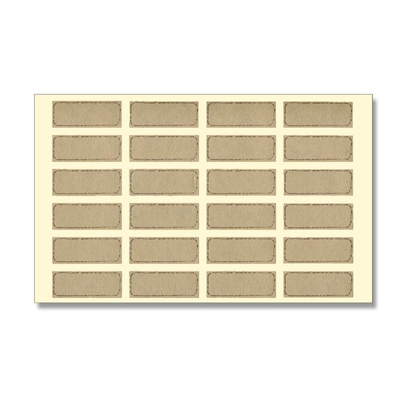 Rakuten - 【ネコポス/20束まで送料270円】HEIKO　タックラベル（シール）　NO．655　未晒　枠　12×31mm　240片