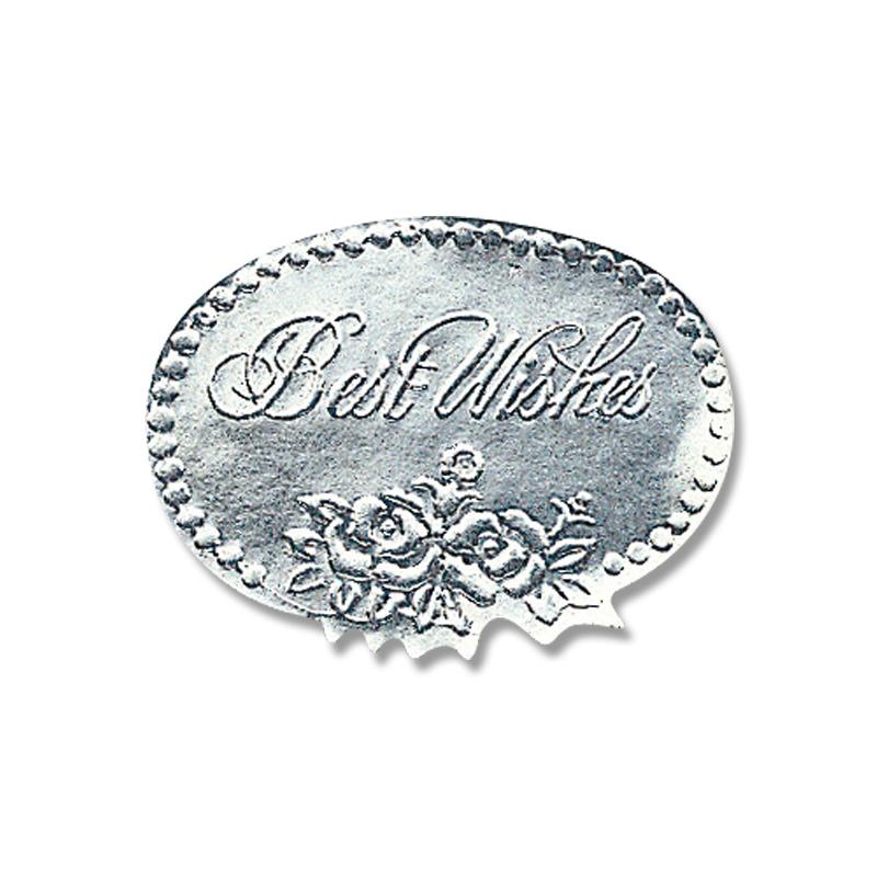 【ネコポス対応/10束まで送料270円】HEIKO ギフトシール ベストウィッシュ銀 M 104片