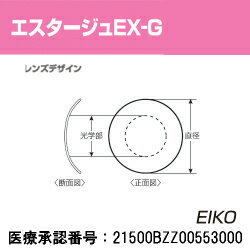 楽天こん太村【20ポイント付】エイコー正規品　【エスタージュEX−G】　単焦点ハードコンタクトレンズ【1枚】