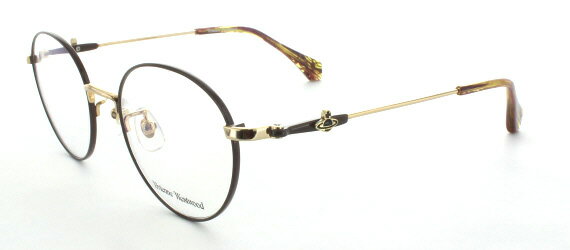 取り寄せ品 ブランドフレーム ヴィヴィアンウエストウッド 40-0003-2-48 ゴールド×ブラウン