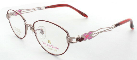 RODENSTOCK - 取り寄せ品 ブランドフレーム ヴィクトリアビーナス V-1026F-2-48 ピンク×レッド