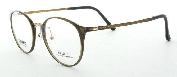 取り寄せ品 ブランドフレーム エクレア E-837-3-49 カーキ