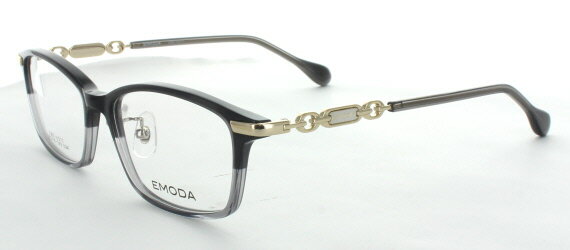取り寄せ品 ブランドフレーム エモダ EMD-4317-4-52 ハーフブラック